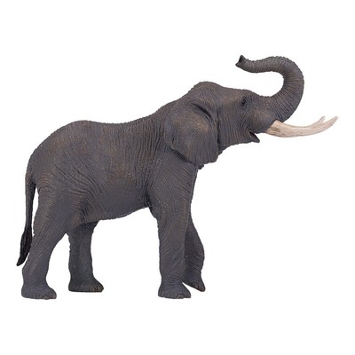 ANIMAL PLANET Mojo Wildlife African Elephant Toy Figure, Grey (381005)