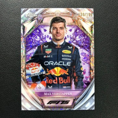 2025 Topps Chrome F1 Diamond 75th Anniversary Max Verstappen Purple /199