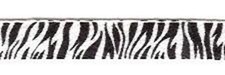 Zebra Print Cotton Twill Ribbon - 4 Yards