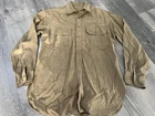 LARGE Original WWII WW2 ERA US Army Military Wool Shirt 15x33