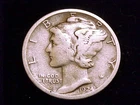 1924-D Mercury Dime, a nice Good to nearly Very Good Grade Coin.