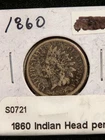1860 INDIAN HEAD PENNY