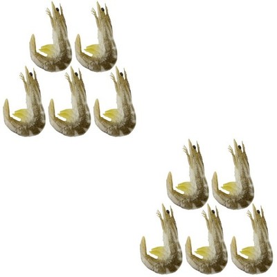 2 Pack Gefälschte Garnelen Garnelenspielzeug Falsche Garnelenmodell