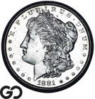1881-S Morgan Silver Dollar Coin, Proof-Like, Gem BU++ PL