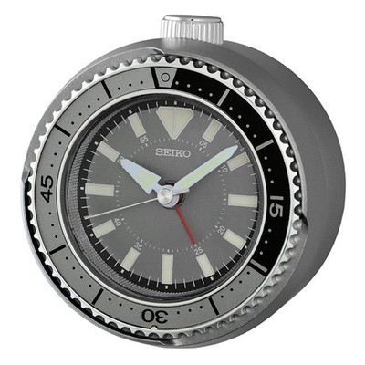 Seiko QHE207N Wecker Quarzwecker Analog Alarm Zifferblattbeleuchtung Grau