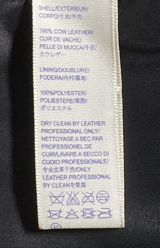 Rebecca Minkoff Black Becky Moto Custom Painted "Alcala" Leather Jacket Women's - Image 4 of 4