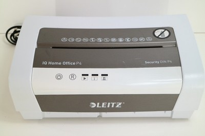 LEITZ IQ Home Office P4 Aktenvernichter DIN P4 Shredder funktionstüchtig OHNE EI