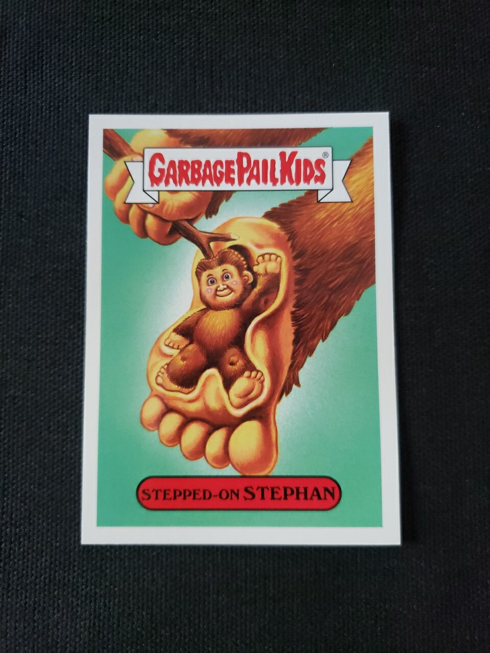 2018 Topps Garbage Pail Kids Series 2 Folklore Monster Stickers #1b Stepped-on Stephan front