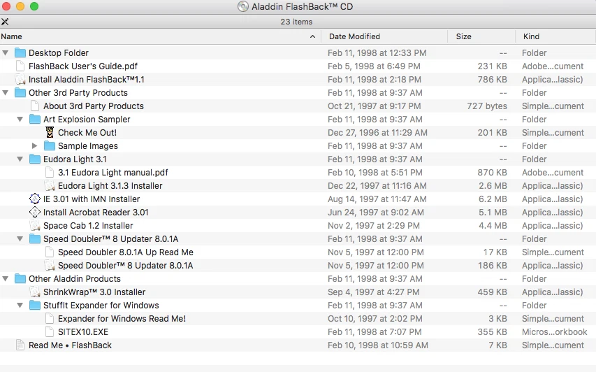 Vintage Aladdin FlashBack Software v 1.1 Installation CD for Windows 95 & Mac OS - Image 2 of 2