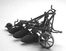 3 furrow plough hydraulic linkage M13 UNPAINTED O Scale Langley Model Kit Metal