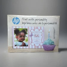HP PRINT WITH PERSONALITY SAMPLE PACK (10) 5x7” PHOTO PAPER 10 ENVELOPES SEALED
