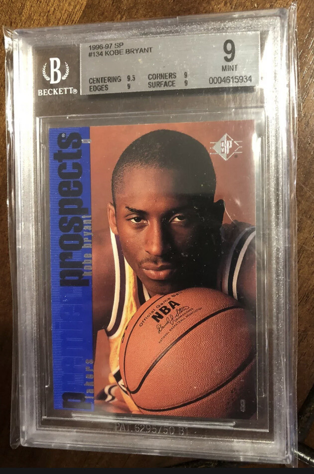 Kobe Bryant 1996-97 Upper Deck SP #134 RC Rookie BGS 9 HOF Mamba