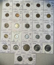 Colombia 1913 - 1975 One 1 Centavo to 1 Peso VG - BU Condition 27 Coin Lot