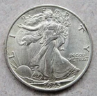 1935 Walking Liberty Half Dollar AU+