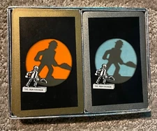 Vintage Iron Fireman Congress Playing Cards Full Deck Jokers 1950 MCM 50s