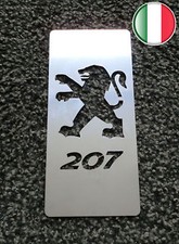 TUNING PEDALIER PEDALE REPOSE PIEDS UNIVERSAL PEUGEOT 207  MADE IN ITALY INOX