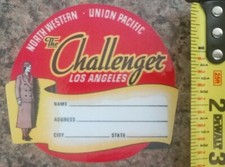 Union Pacific UP The Challenger Railroad Label Train Sticker Decal Quality NEW 
