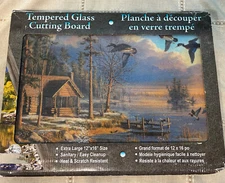 River's Edge Products Cutting Board 12in x 16in - “Spring Arrivals” Ducks Flight