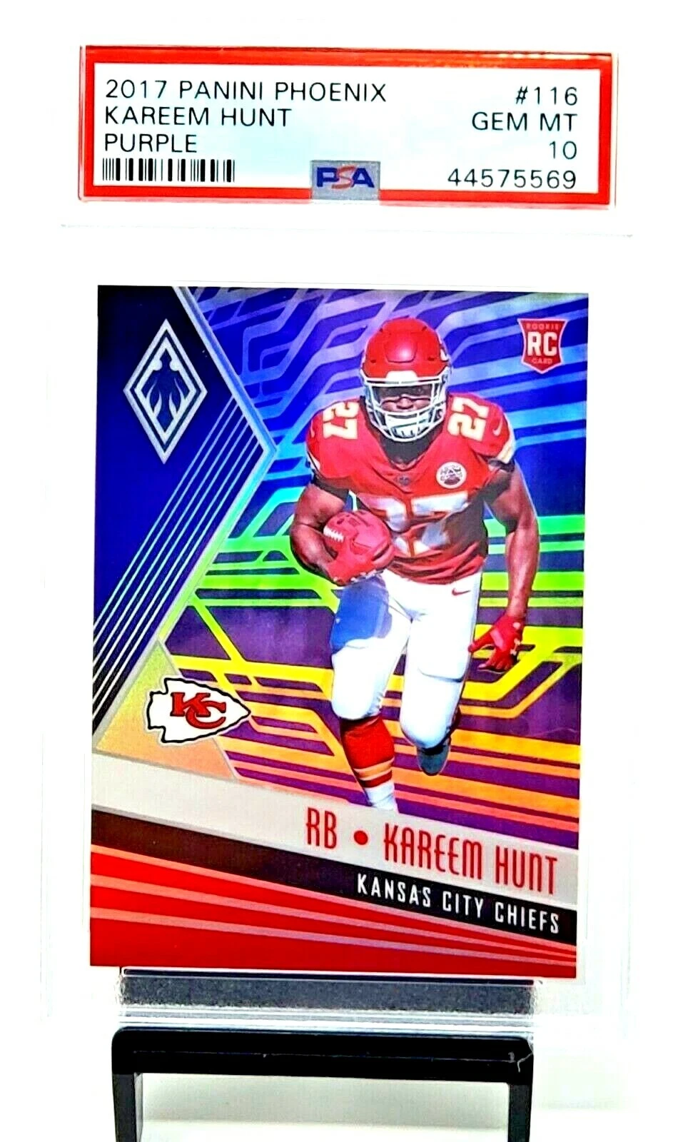 Kareem Hunt Panini Phoenix #116 Purple