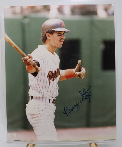 Benito Santiago Padres Signed Autograph 8x10 Picture Photo Authentic Baseball