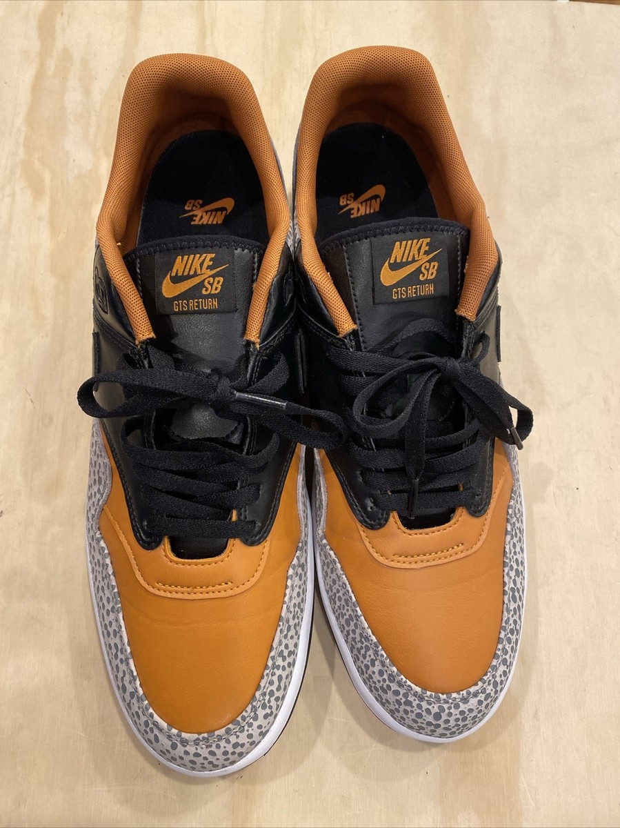 0481) Nike SB GTS Return PRM Safari 2020 CV6283-001 Black/Orange