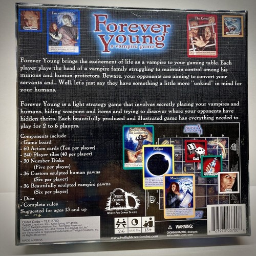 Forever Young - Ein Vampirspiel - Twilight Saga Creations - Neu & Versiegelt - Bild 2 von 4