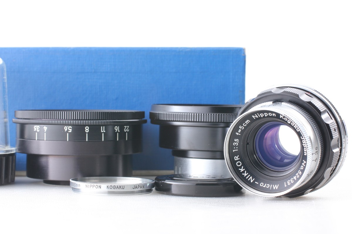Rare Micro Nikkor 5cm F3.5 Leica SM L39 LTM Lens Nippon Kogaku
