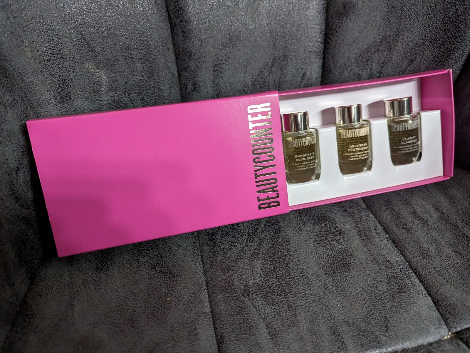 BEAUTYCOUNTER Good Scents Bath Oil Trio 10 ml Each Invigorate Clarify