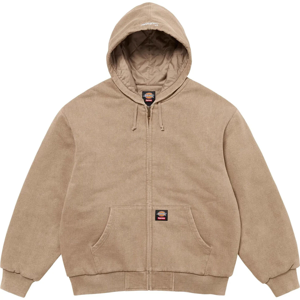 Supreme x Dickies Quilted Lined Zip Up Hooded Sweatshirt Supreme x Dickies Quilted Lined Zip Up Hooded Sweatshirt