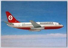 Airplane Postcard Aviogenex Airlines Boeing 737-2K3 TU-AMP In Flight CA7