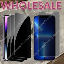 Privacy Screen Protector Tempered Glass Lot For iPhone 16 15 14 13 12 11 XR 8 7