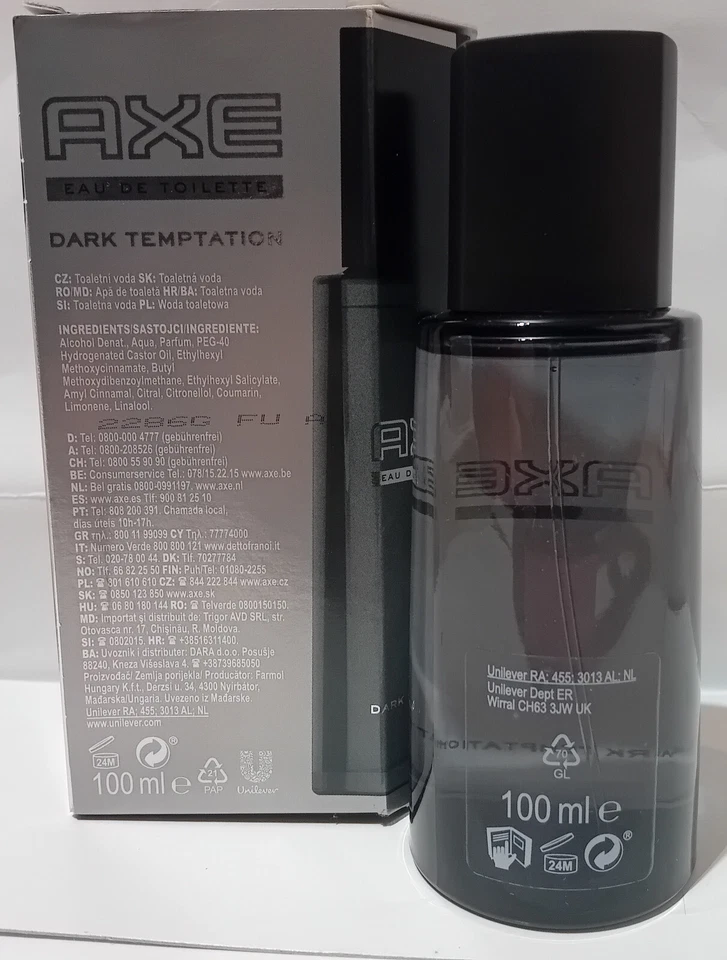 AXE BLACK EAU DE TOILETTE HOMBRE EDT NUEVO CON CAJA 100 ML / 3,4 FL OZ SPRAY Foto 2 de 2
