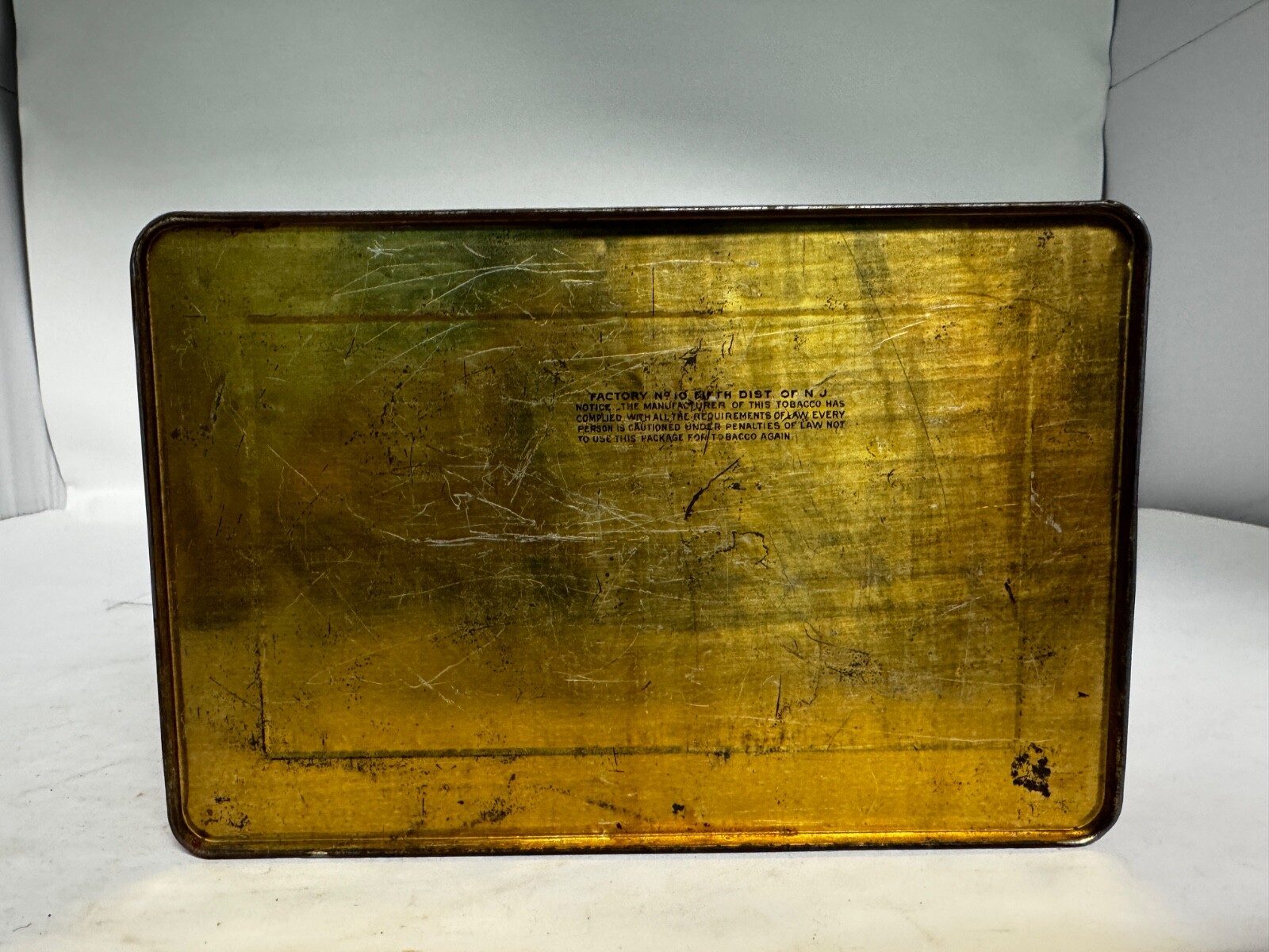 Vintage Union Leader Tobacco Tin Empty Cut and Plug