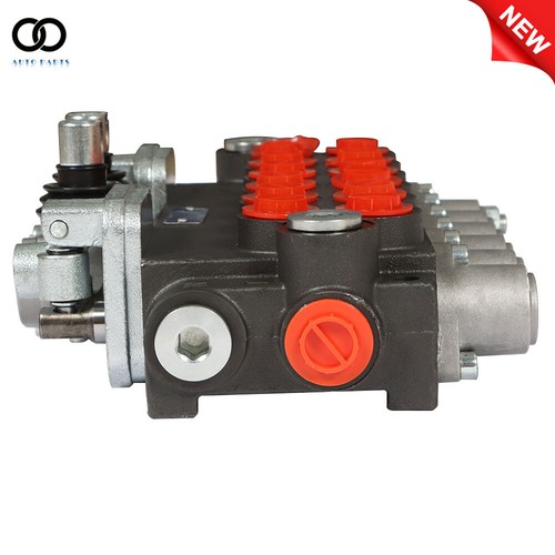 6 Spool Hydraulic Backhoe Directional Control Valve 11 GPM +Conversion Plug - Picture 5 of 14