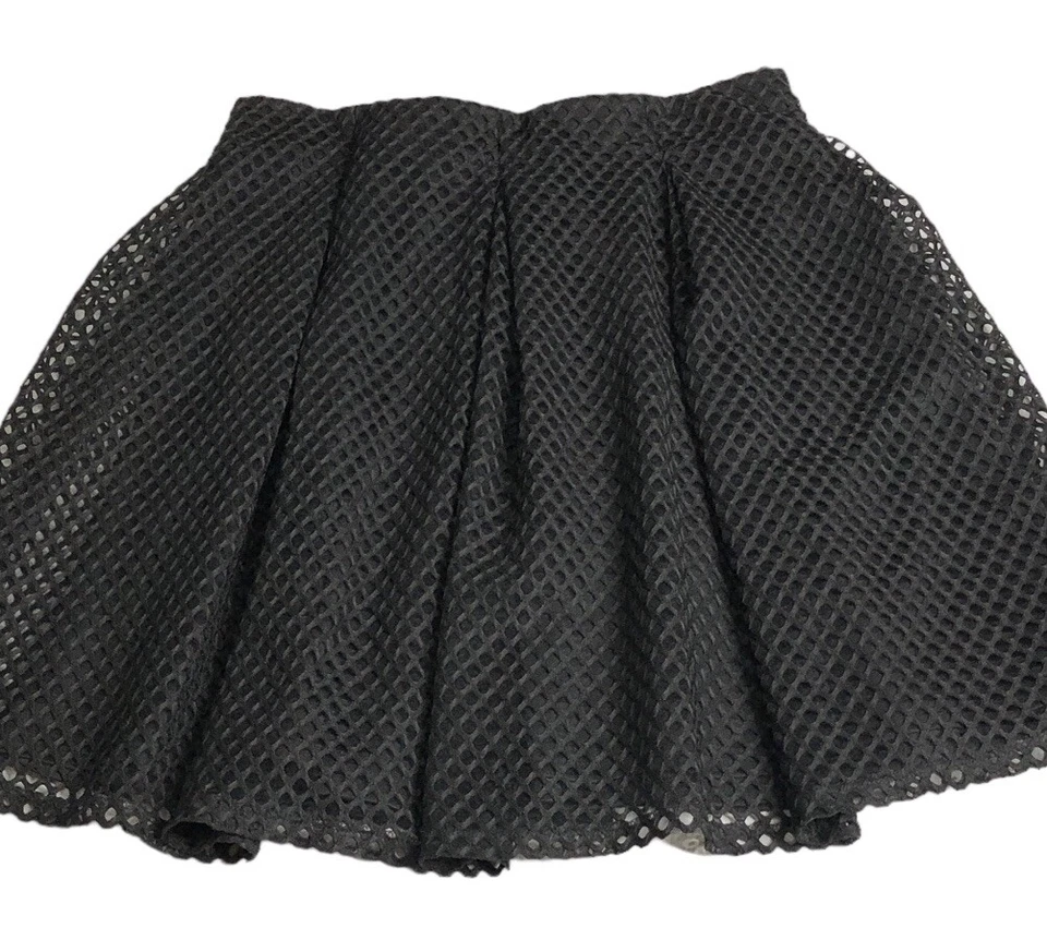 Saia feminina vintage Rue 21 XL preta forrada de malha Y2k Mall gótica streetwear anos 90 Rave - Imagem 4 de 4