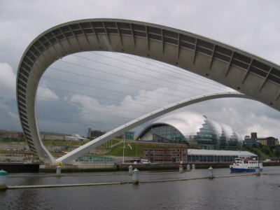 Foto 6x4 Millennium Brücke und der Weise Newcastle upon Tyne Blick um 2007