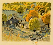 Harden Hollow By Gustave Baumann - Quality Matte Print - FRAME ME 13x19