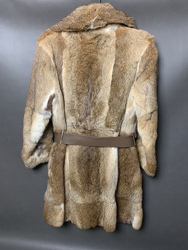Brauner Damen-Kaninchenfellmantel Vintage, Damen XS - Bild 6 von 22