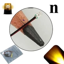 20 x 12v 0606 0603 Yellow Gold Nano Flashing SMD Pre-Wired LED Light Blinking