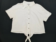 SPLENDID women top shirt t-shrt RF010X white M MSRP $108