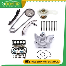 For Mini Cooper + Thermostat Head Gasket Bolts Set Timing Chain Kit Water Pump