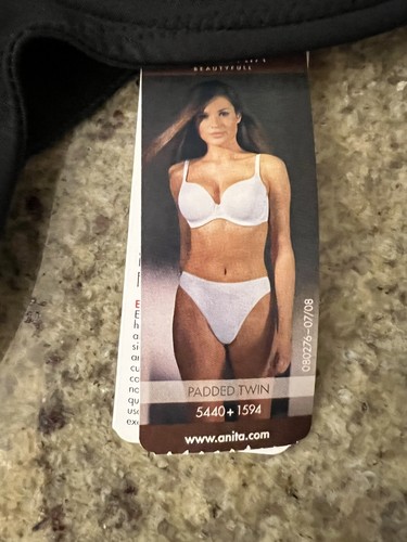 Anita Rosa Faia Twin Contour Underwire Bra 34G Microfiber T Shirt Bra Black NWT! - Picture 11 of 11