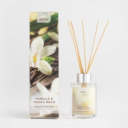 Avon Vanilla & Tonka Bean Candle, Scented Sachet, Wax Melts, Reed Difuser - Picture 2 of 7