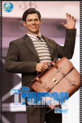 1/6 PRESENT TOYS TRUMAN FIGURINE WITH TWO HEADS - JIM CARREY