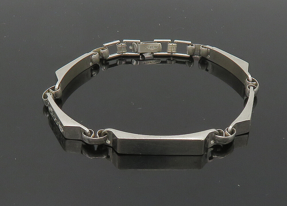 LAMODE 925 Sterling Silver Vintage Shiny Floral Etched Chain