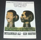 POSTCARD WORLD HEAVYWEIGHT CHAMPIONSHIP 1976 MUHAMMAD ALI Vs NORTON CASTIGLIONI