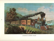 Currier & Ives  (Lot of 5)   Railroad Scenes     Small  9x12