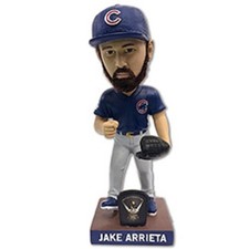 Chicago CUBS BLACKHAWKS Jake Arrieta Cy Young Bobblehead SGA 7/20/16