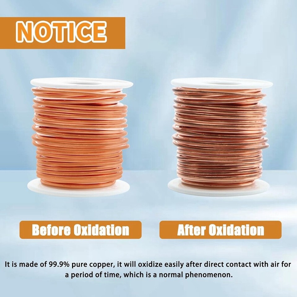 Copper Wire, 99.9 Soft Pure Bare Copper Wire for Gardening