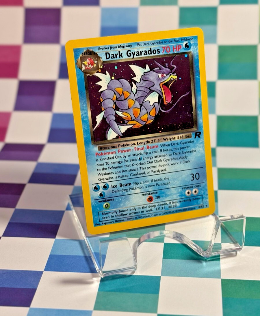 Pokemon Card: Dark Gyarados (Prerelease) Wotc Promo 8/82 Holo LP